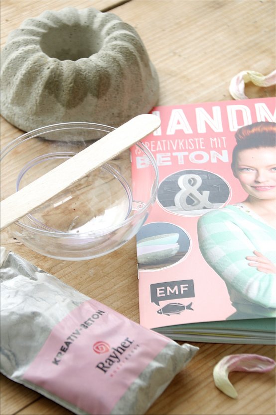 Schon einmal mit Beton gegatscht? Buchtipp Handmade mit Ernie (Bildquelle: Living and Green)