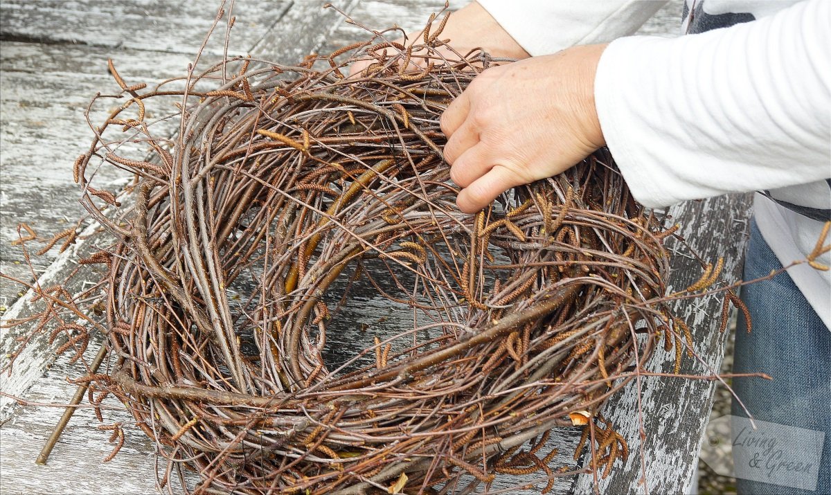 Ein Nest aus Birkenreisig - Nest aus Birkenreisig DIY