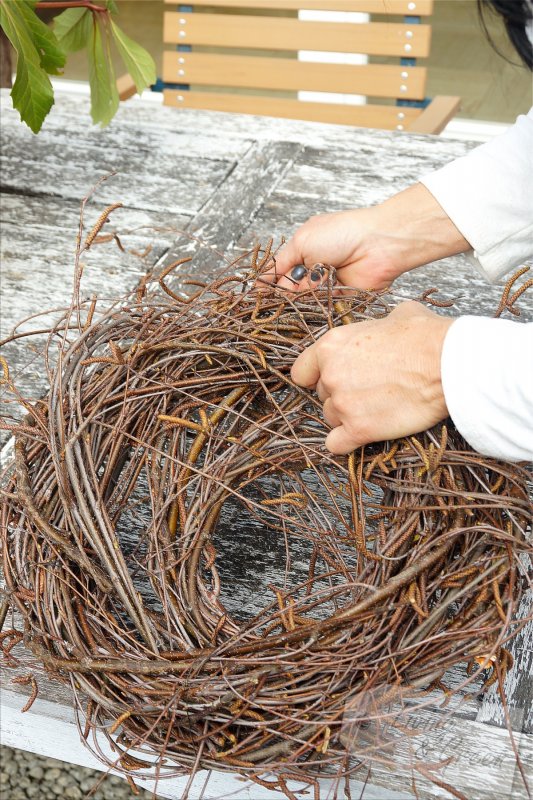 Ein Nest aus Birkenreisig - Nest aus Birkenreisig DIY