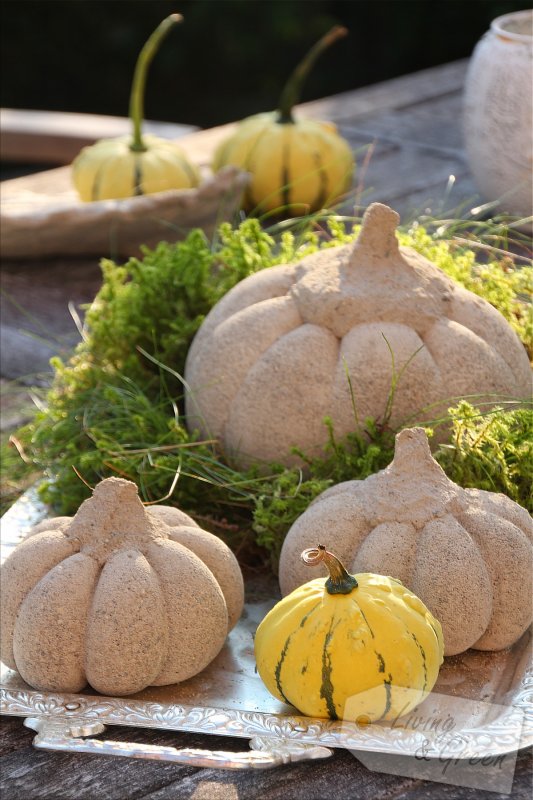 Hello Pumpkin *Beton-Kürbis-DIY* - Kürbis aus Beton Anleitung