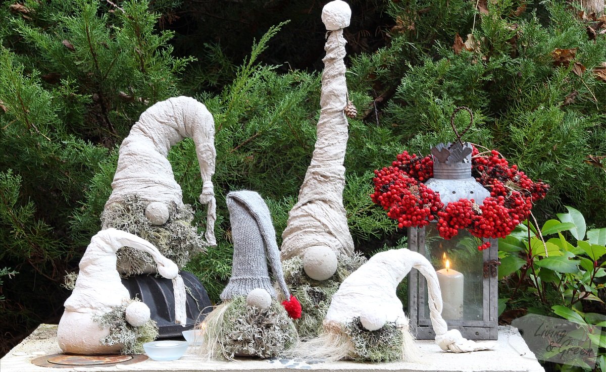 Wichtel aus Beton DIY - Weihnachtsdekoration Wichtel aus Beton DIY