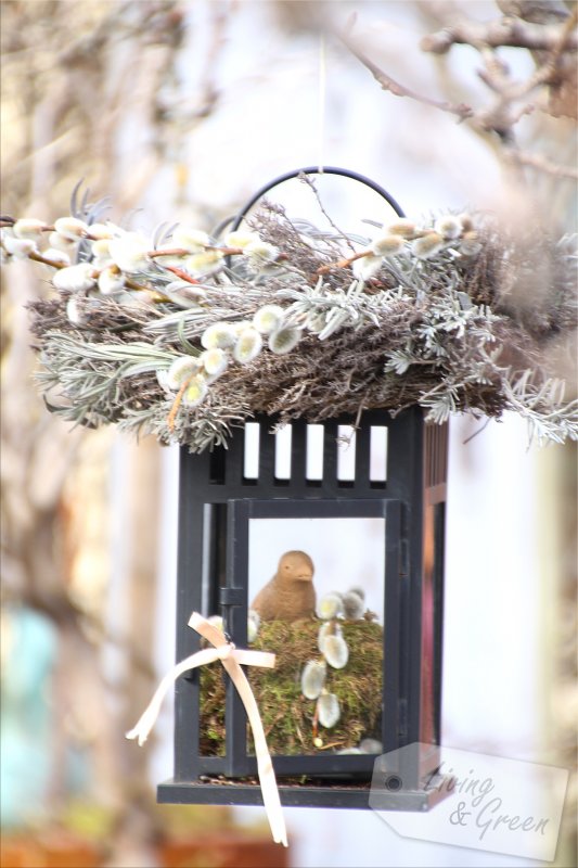 Vom Gartenschnitt zur Frühjahrsdeko - Frühlingskranz aus Lavendel