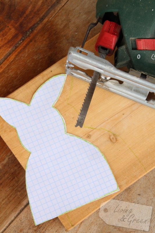 Last Minute *Osterhasen-DIYs* - Hasen aus Holz Anleitung