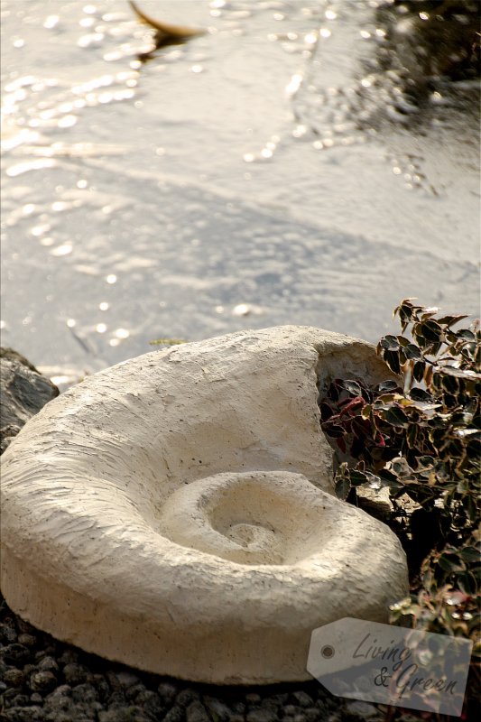 Liebes Christkind ... *Geschenktipps für Gartenmenschen* - Posthornschnecke Objekt aus Stein