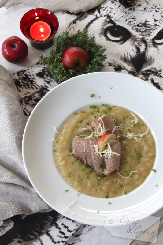 Apfel-Kartoffel-Kren-Suppe - Apfel-Kartoffelsuppe Rezept