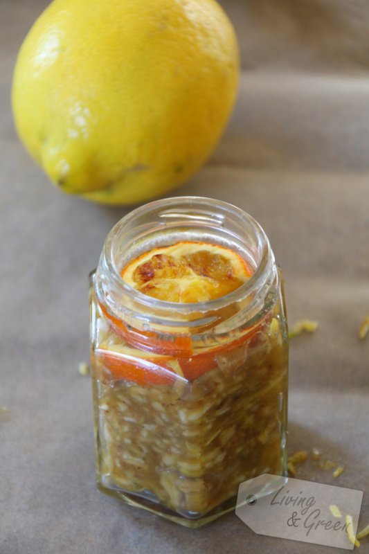 Zitronen-Walnuss-Pesto mit karamellisierten Orangen - Zitronen Wallnuss Pesto mit kandierten Orangen