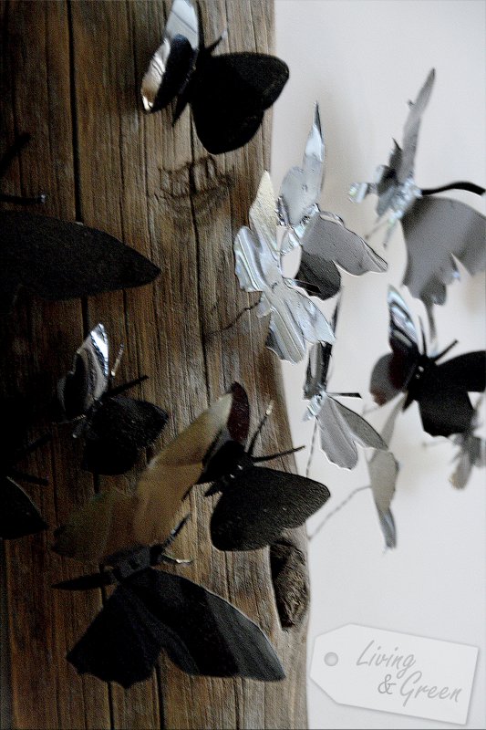 Der Flur: Kleiner Raum ganz groß - Schmetterlinge aus Dosen